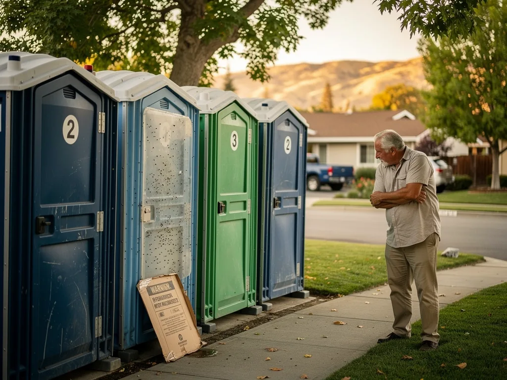 Common warning signs of porta potty trouble in Los Altos